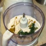 Spinach Pasta: In the food processor